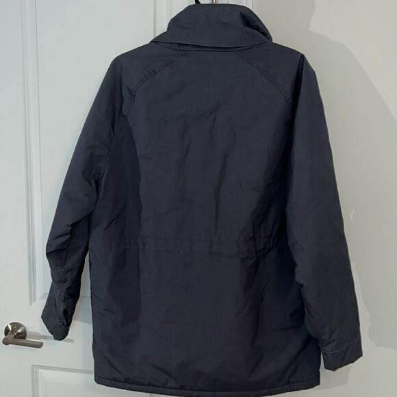 Vintage Gray/Red heavy quilted Woolrich Zipper Chore jacket coat Made in USA XL - Picture 4 of 5